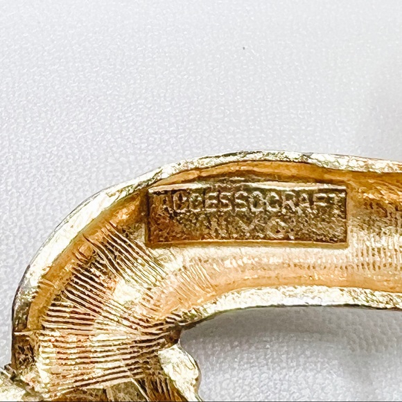 Vintage 1980’s Accessorycraft NYC Silver & Gold Equestrian Belt Buckle - Picture 8 of 8